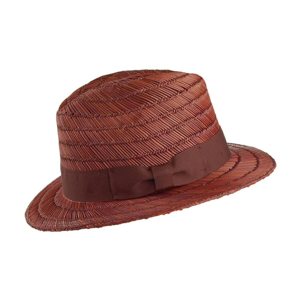 Brixton Rollins Fedora Hut aus Stroh - Braun - Image 2