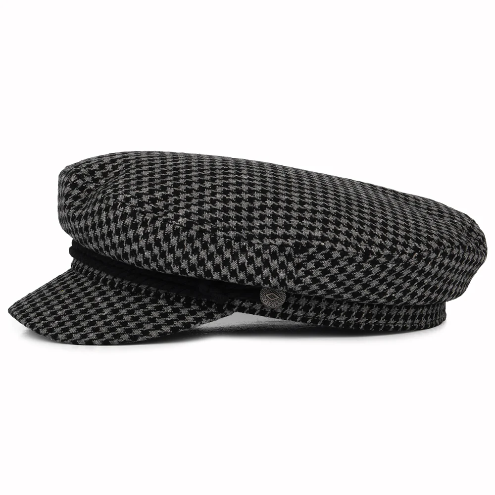 Brixton Schiffermütze Houndstooth - Grau-Schwarz - Image 3