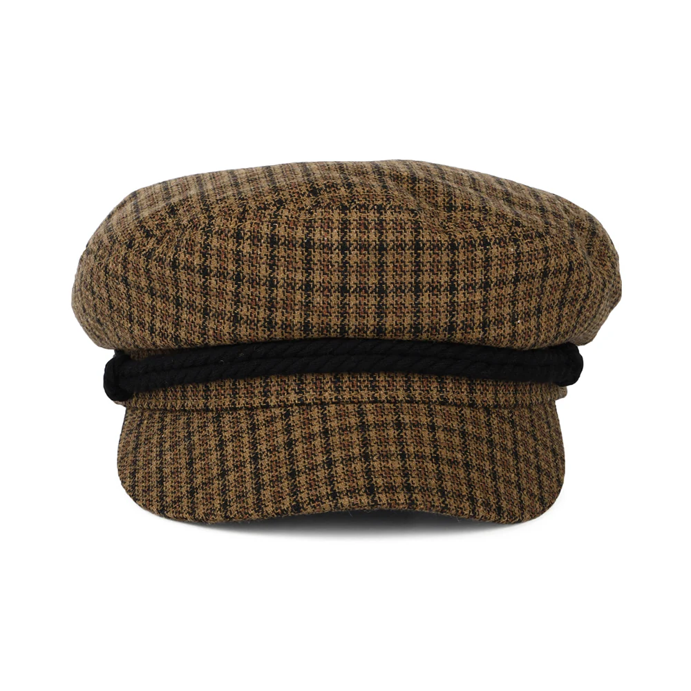 Brixton Schiffermütze Houndstooth - Karamell-Schwarz - Image 2