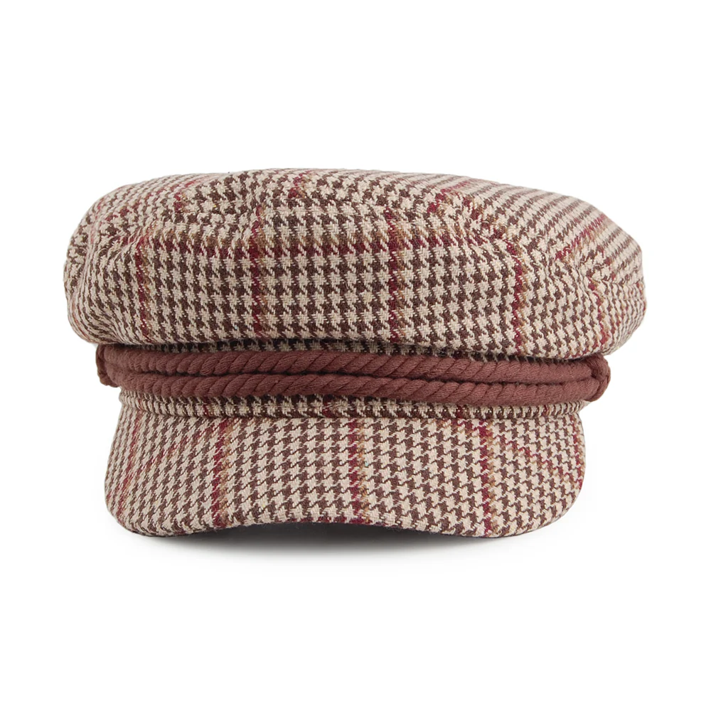 Brixton Schiffermütze Houndstooth - Khaki-Braun - Image 2
