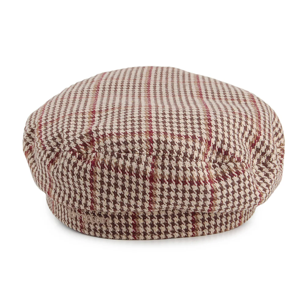 Brixton Schiffermütze Houndstooth - Khaki-Braun - Image 4