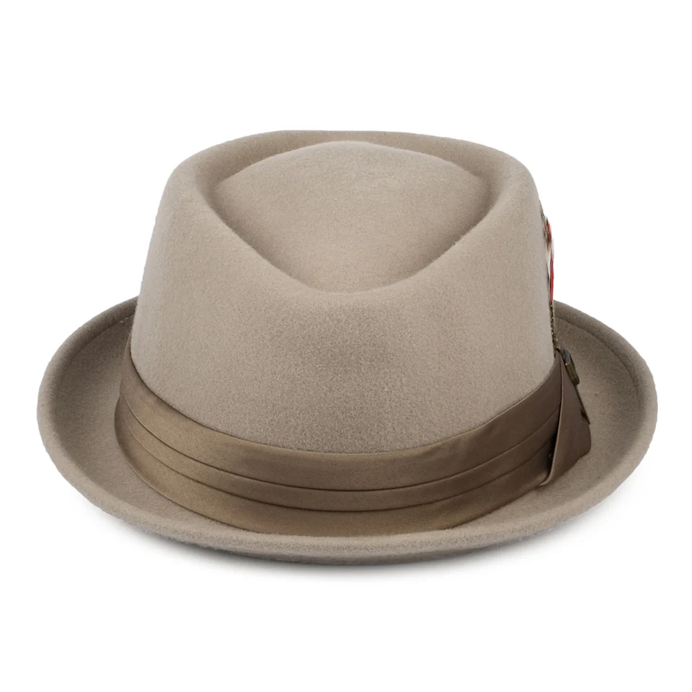 Brixton Stout Pork Pie Hut aus Wollfilz - Beige - Image 3