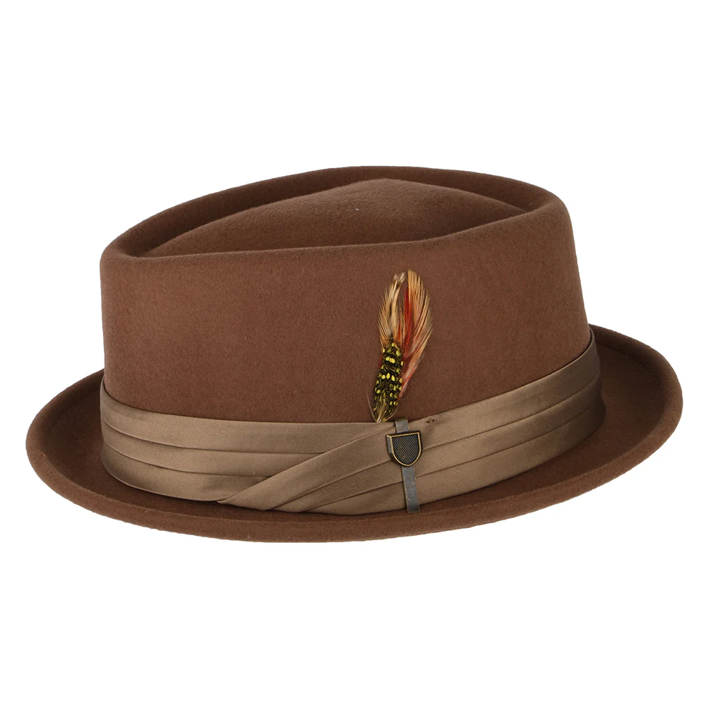Brixton Stout Pork Pie Hut aus Wollfilz - Braun-Bronze - Image 2