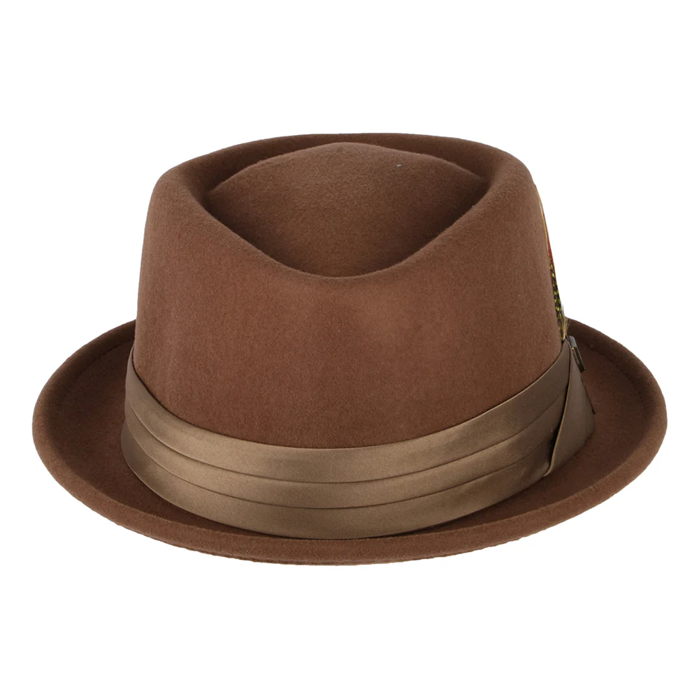 Brixton Stout Pork Pie Hut aus Wollfilz - Braun-Bronze - Image 3
