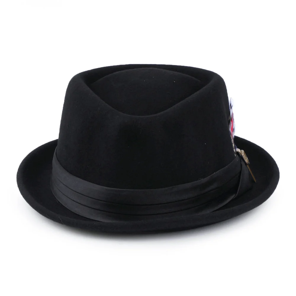 Brixton Stout Pork Pie Hut aus Wollfilz - Schwarz - Image 3