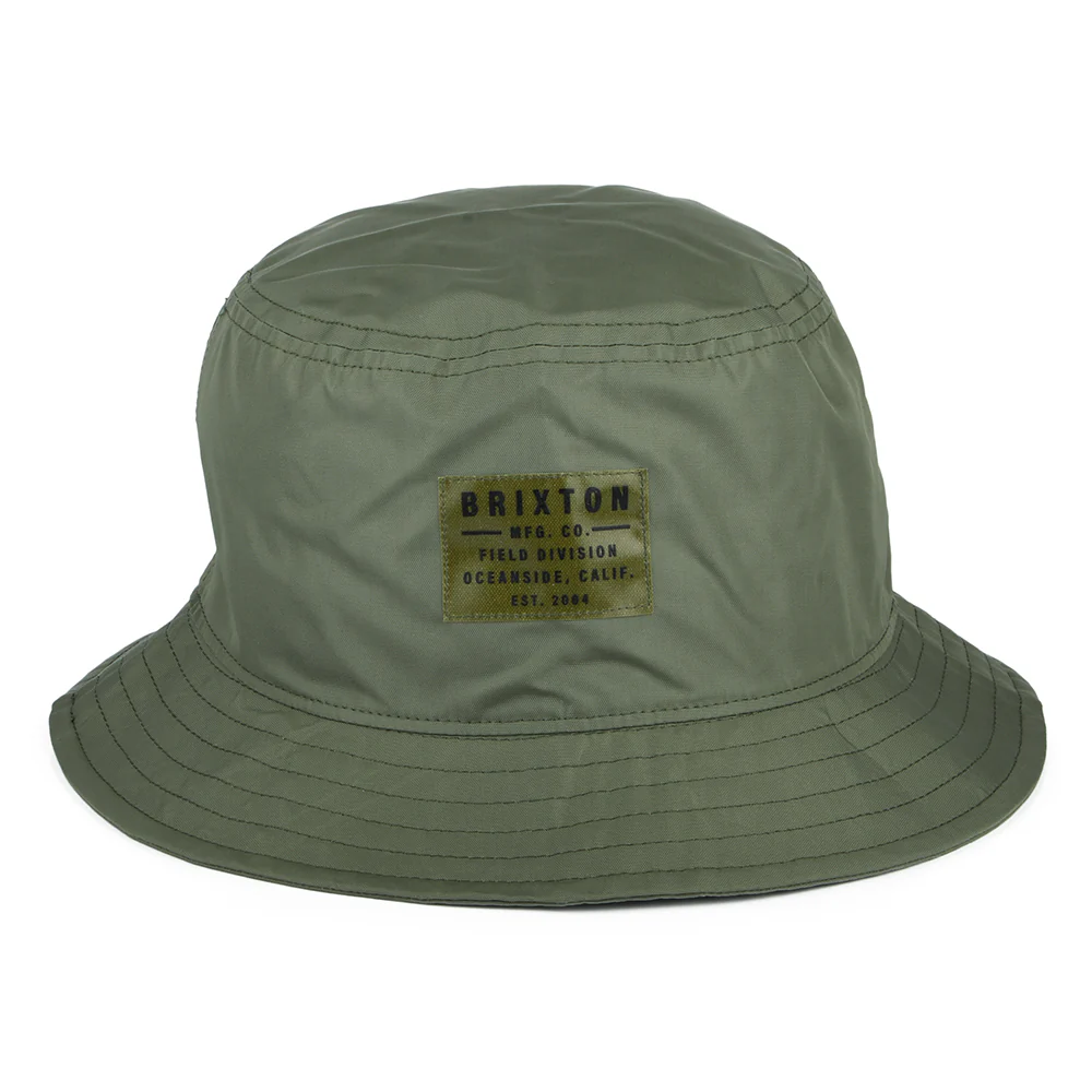 Brixton Vintage Knautschbarer Fischerhut aus Nylon - Olivgrün - Image 2