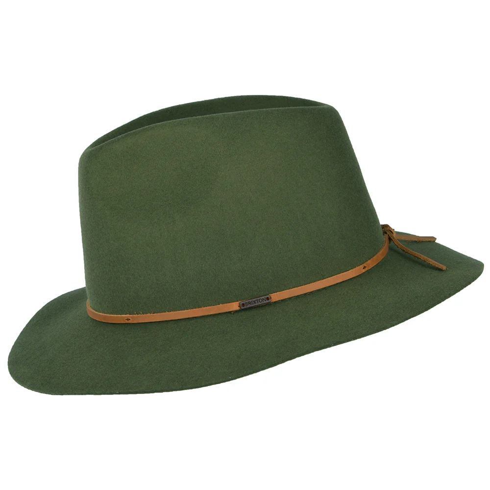 Brixton Wesley Fedora Hut aus Wollfilz - Olivgrün - Image 2