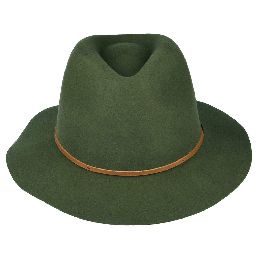 Brixton Wesley Fedora Hut aus Wollfilz - Olivgrün - Image 3
