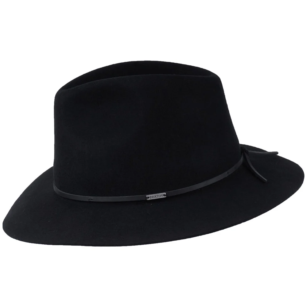Brixton Wesley Fedora Hut aus Wollfilz - Schwarz - Image 2
