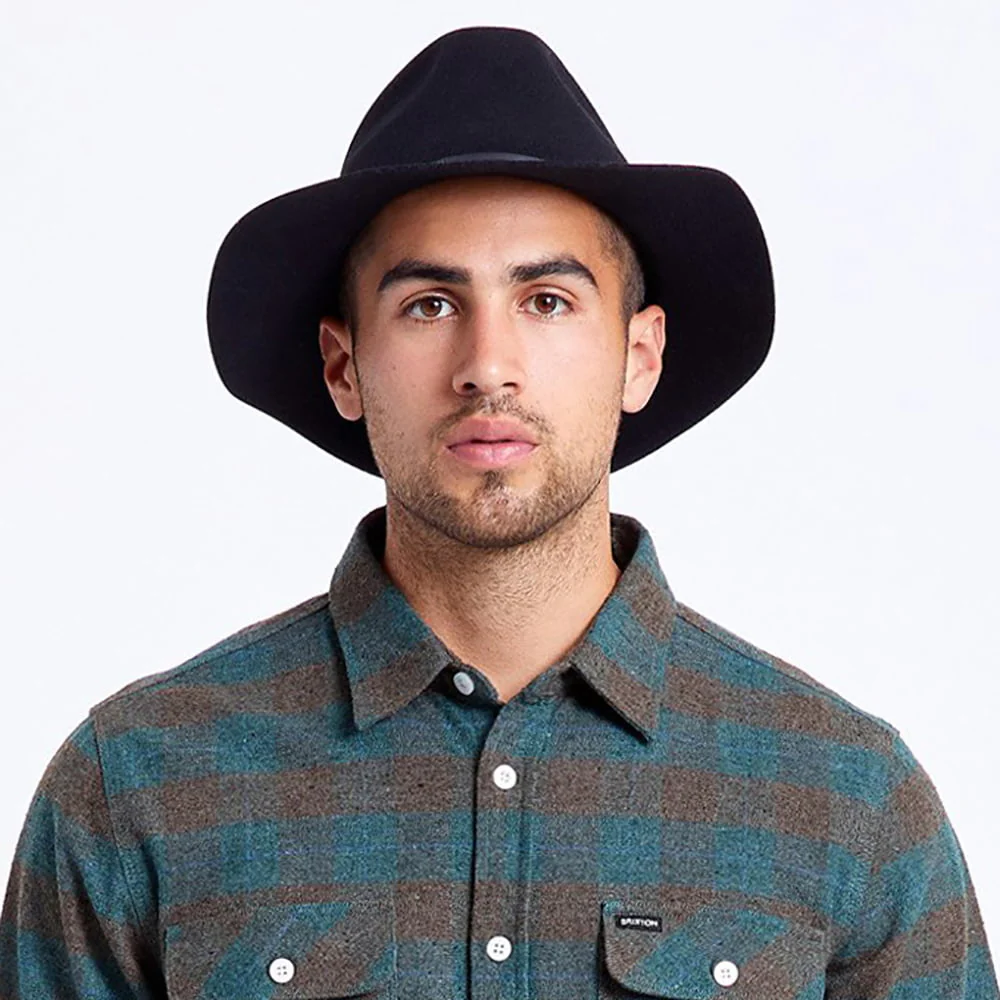 Brixton Wesley Fedora Hut aus Wollfilz - Schwarz - Image 5