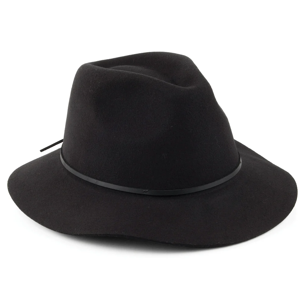 Brixton Wesley Fedora Hut - Schwarz