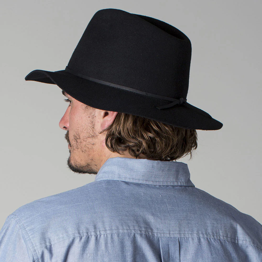 Brixton Wesley Fedora Hut - Schwarz - Image 4