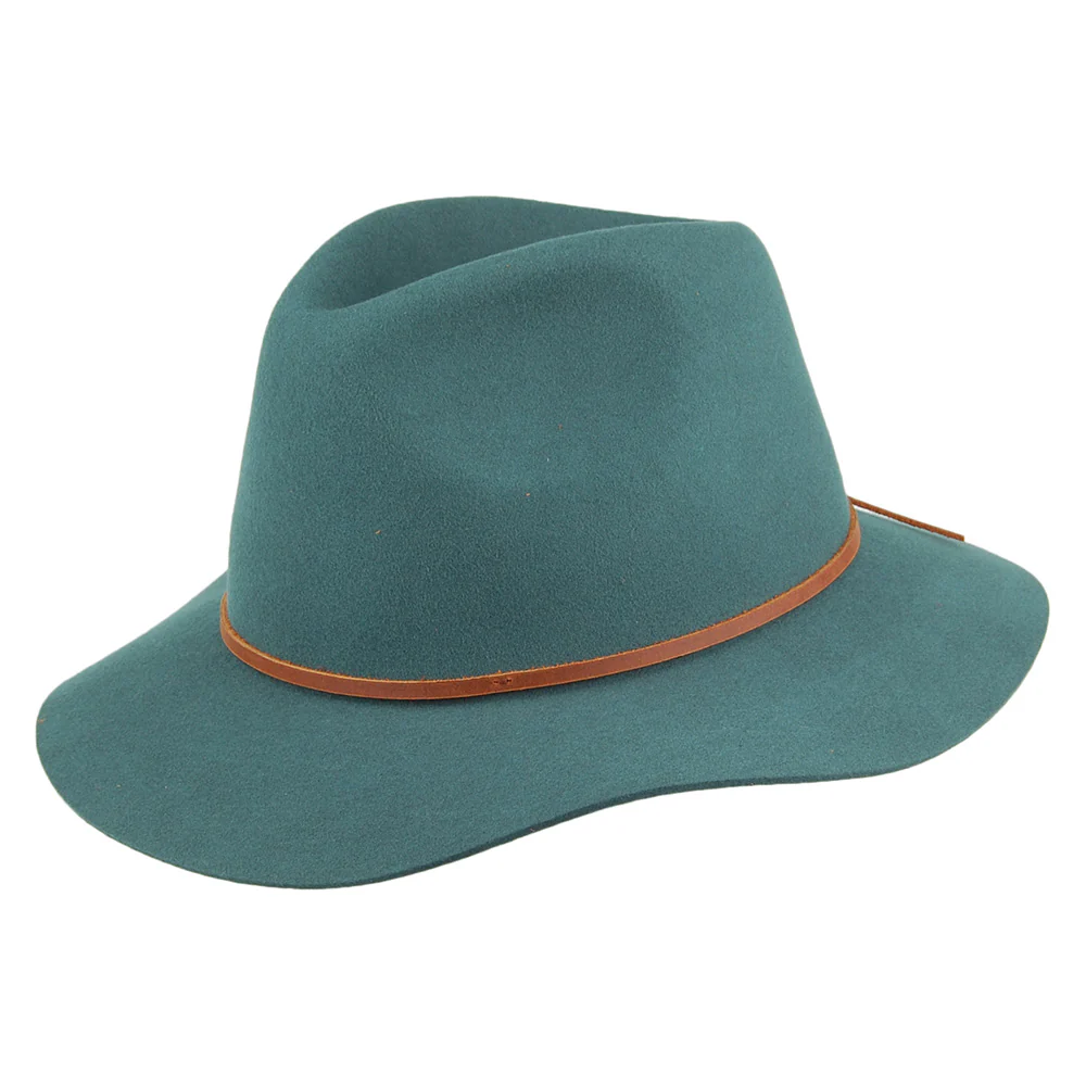 Brixton Wesley Fedora Hut - Smaragdgrün