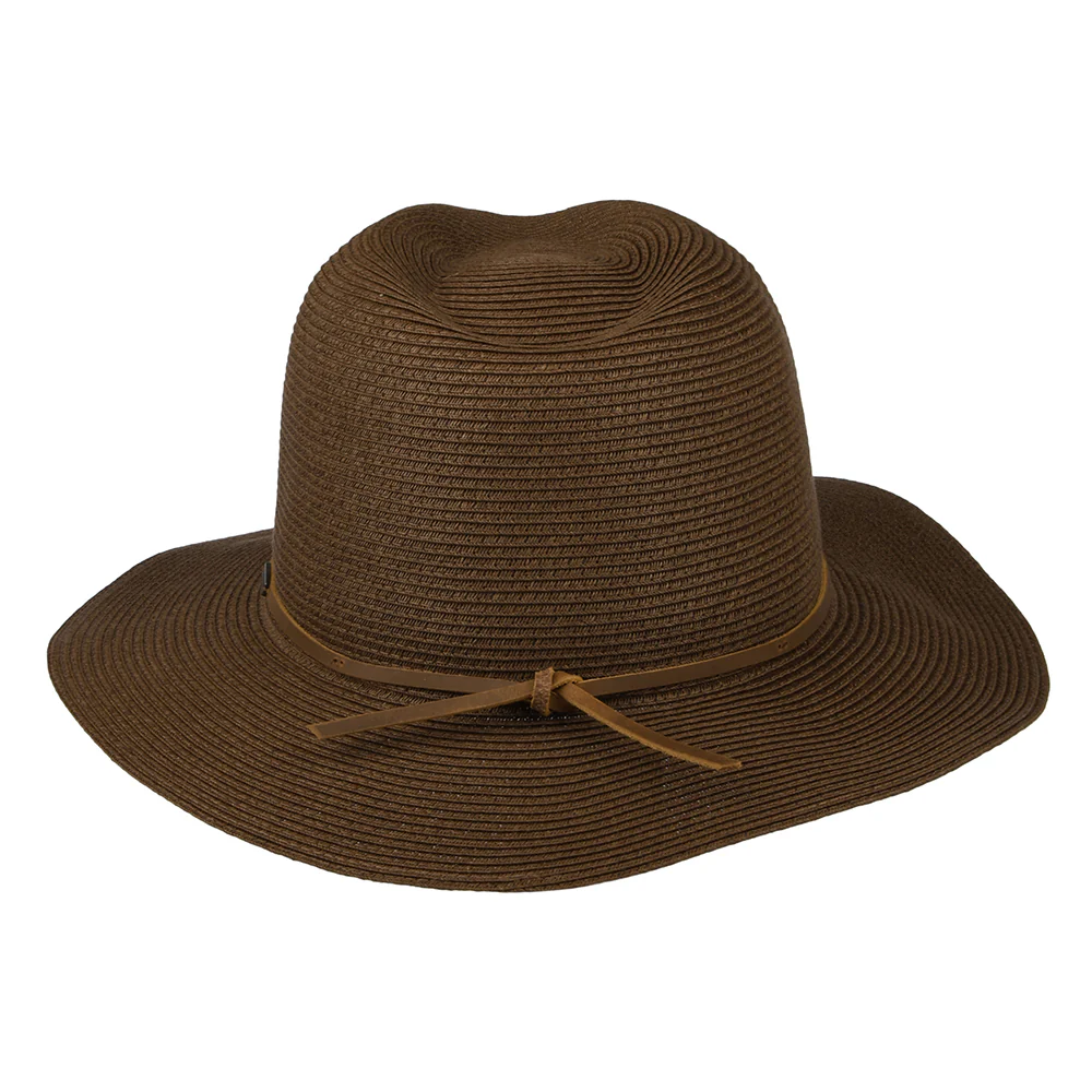Brixton Wesley Packbarer Fedora Hut aus Stroh - Braun - Image 3