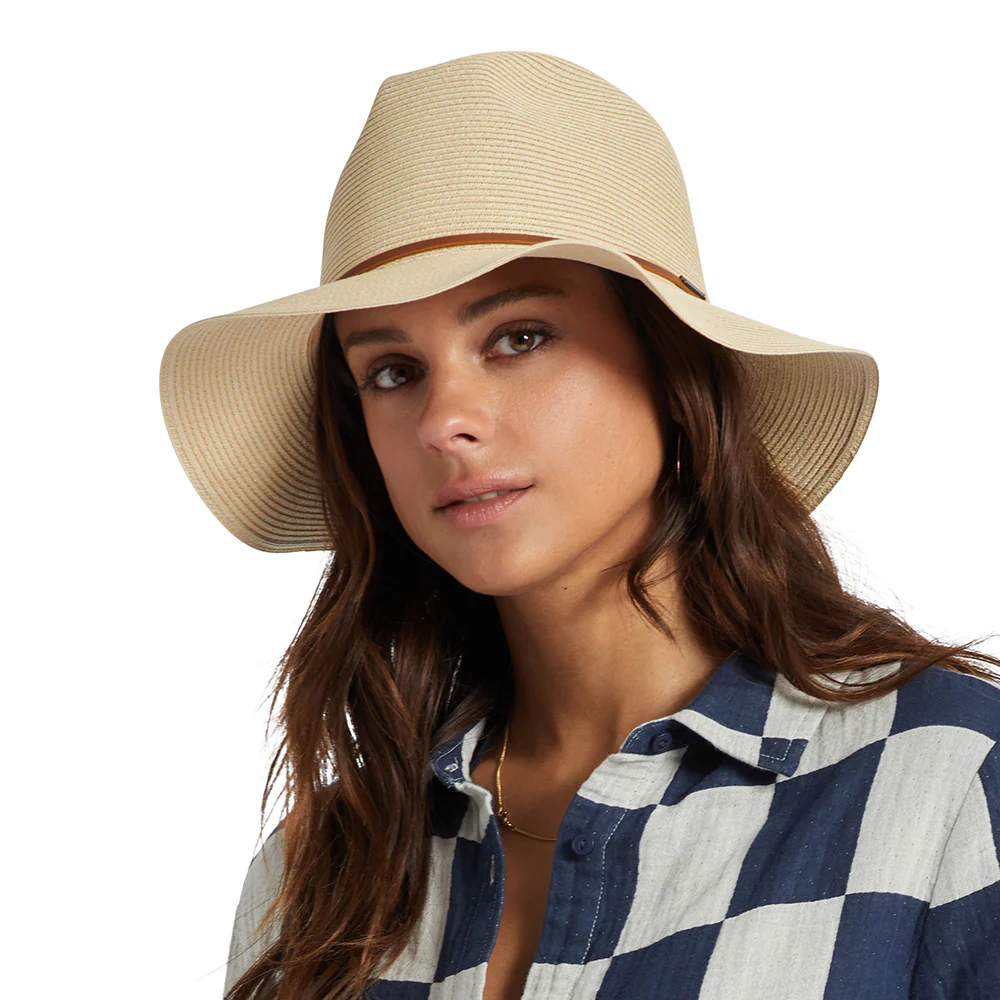 Brixton Wesley Packbarer Fedora Hut aus Stroh - Hellbraun - Image 6
