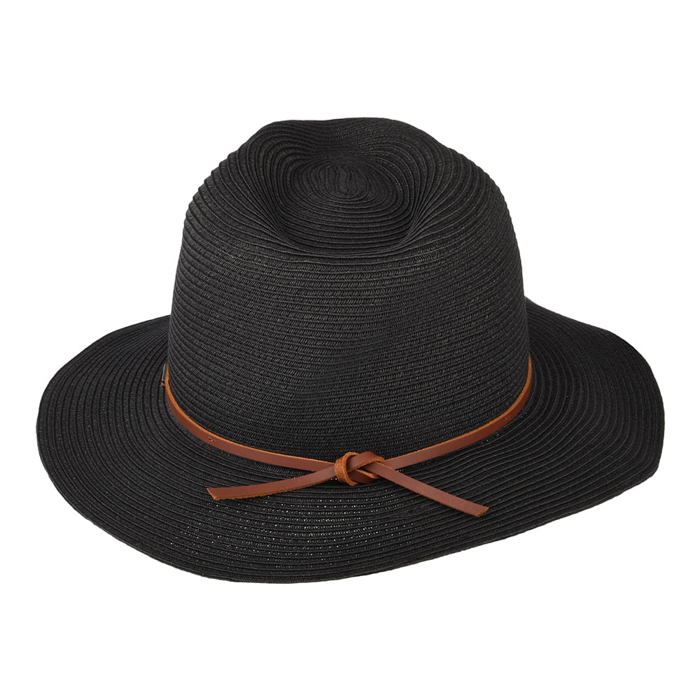 Brixton Wesley Packbarer Fedora Hut aus Stroh - Schwarz - Image 3