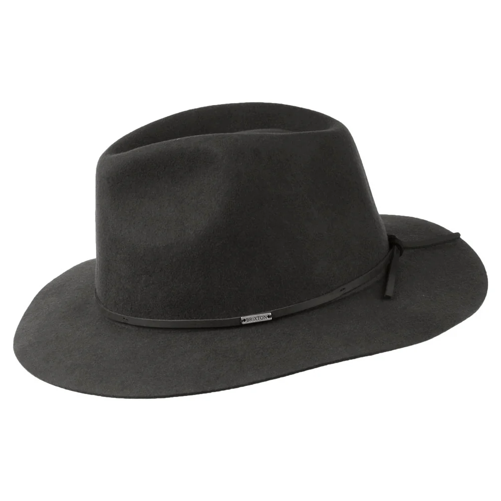 Brixton Wesley Packbarer Fedora Hut aus Wollfilz - Verwaschenes Schwarz - Image 2