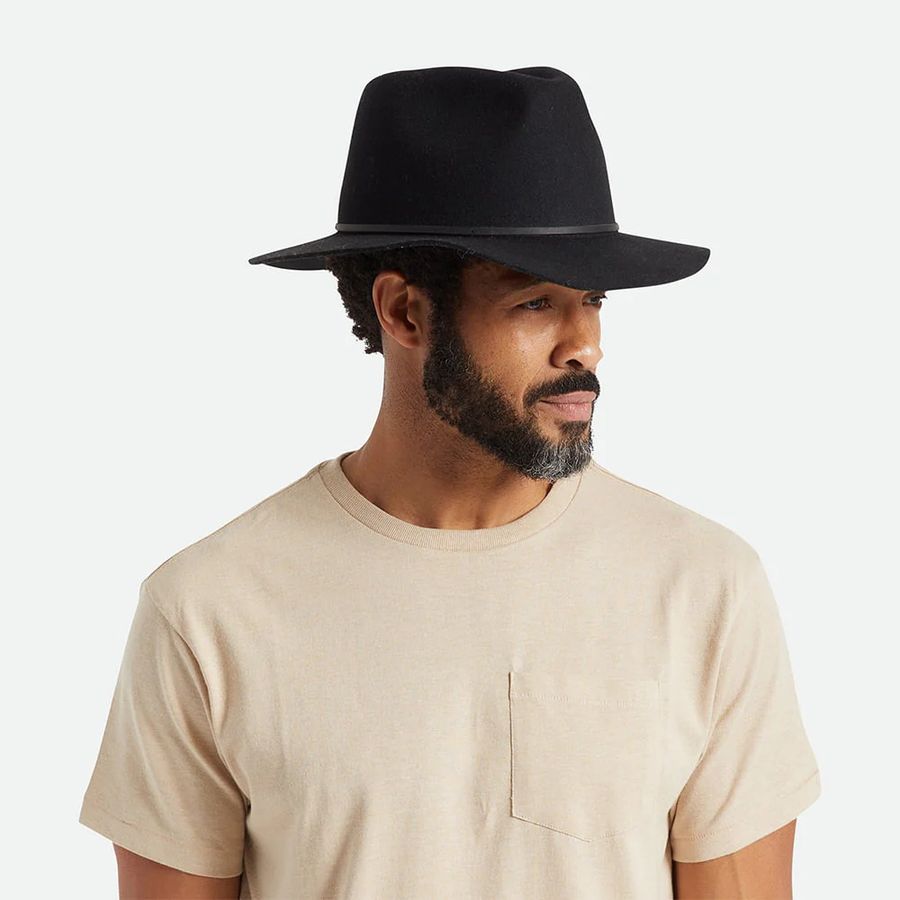 Brixton Wesley Packbarer Fedora Hut aus Wollfilz - Verwaschenes Schwarz - Image 5