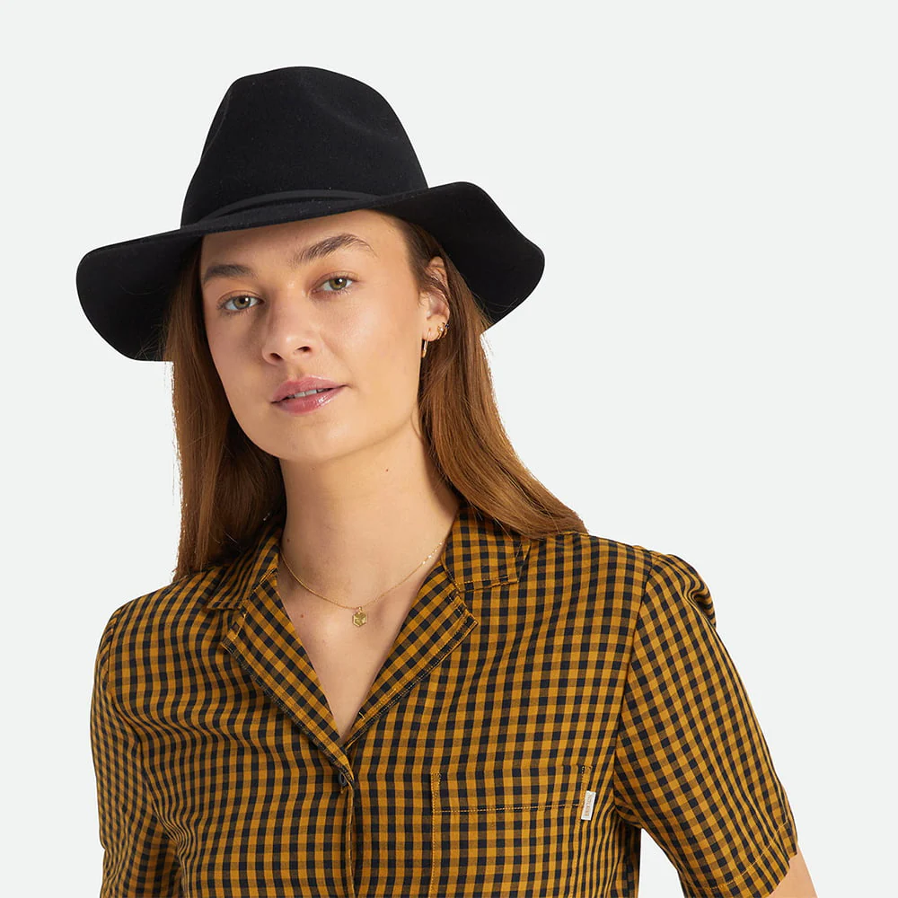 Brixton Wesley Packbarer Fedora Hut aus Wollfilz - Verwaschenes Schwarz - Image 6