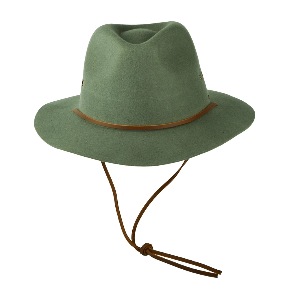 Brixton Wesley Weather Guard Fedora Hut - Helles Moosgrün - Image 3
