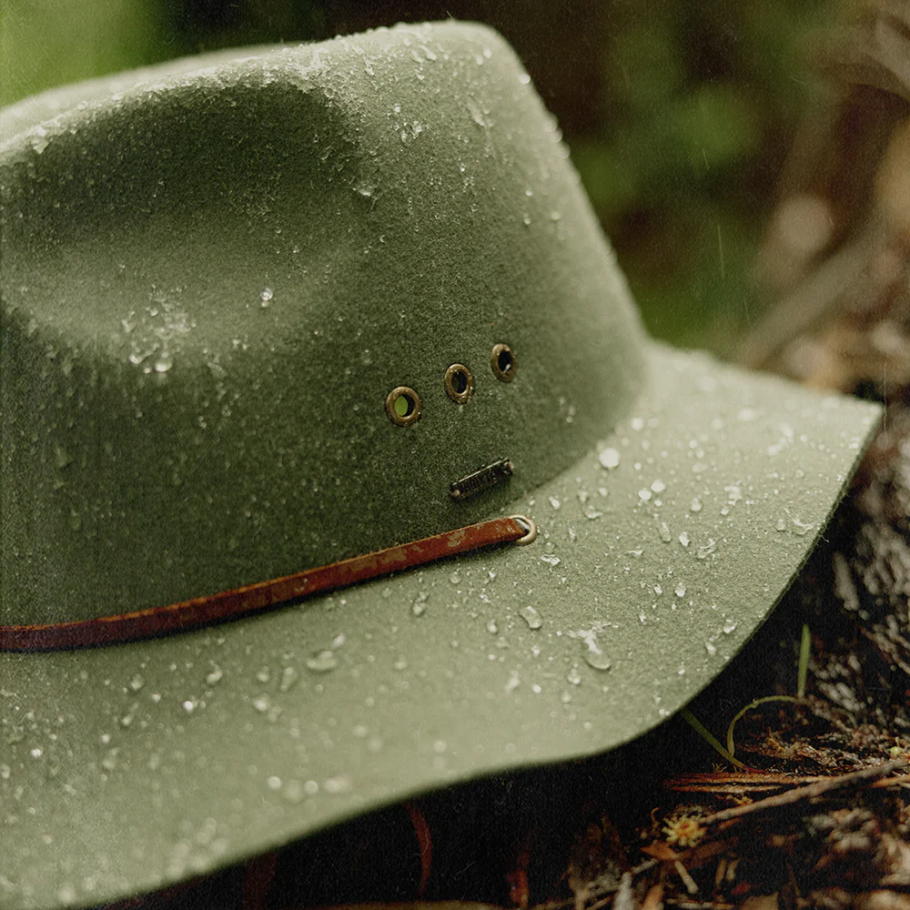 Brixton Wesley Weather Guard Fedora Hut - Helles Moosgrün - Image 5