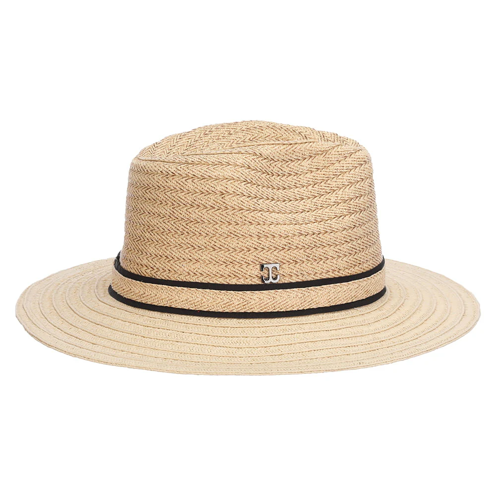 Callanan Bobbi Paper Braid Safari Fedora Hut - Natur - Image 2