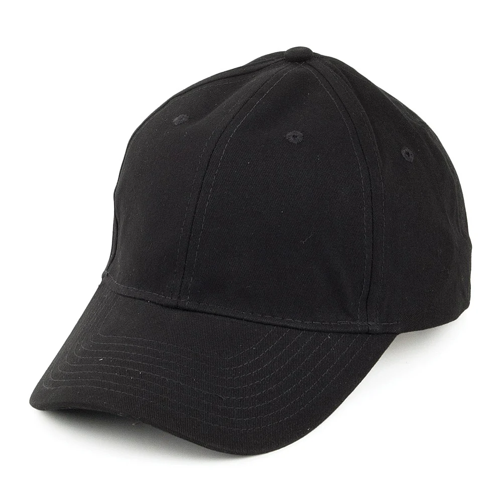 Cap aus Gebürsteter Baumwolle - Schwarz