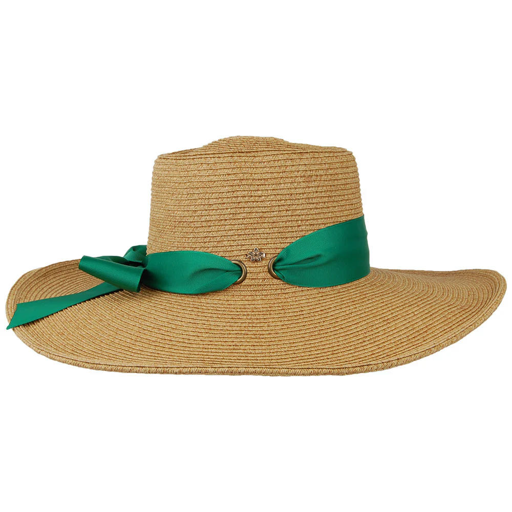 Cappelli Dorothy Sonnenhut aus geflochtenem Papier - Natur-Grün - Image 3