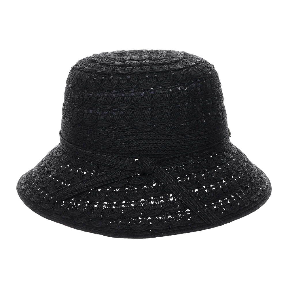 Cappelli Sorina Fischerhut aus geflochtenem Papier - Schwarz - Image 2