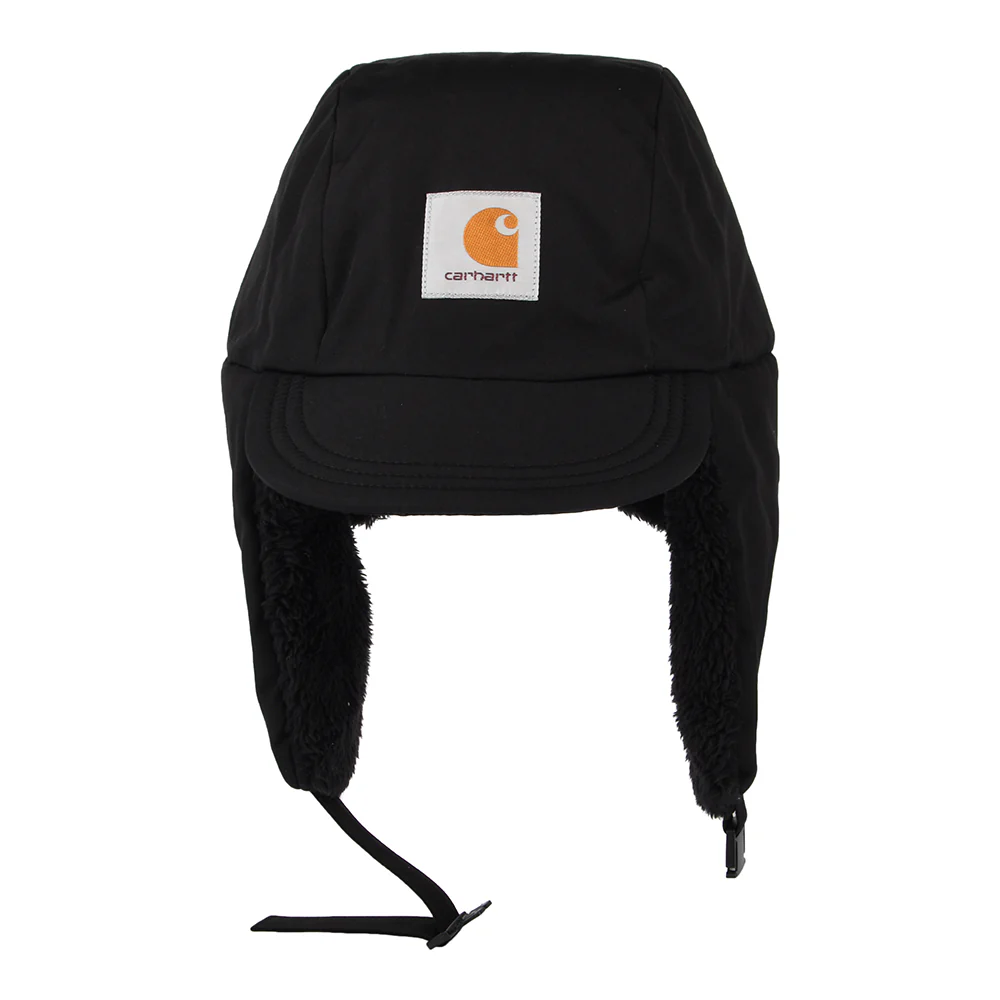 Carhartt WIP Alberta Baseball Cap mit Ohrenklappen - Schwarz - Image 3