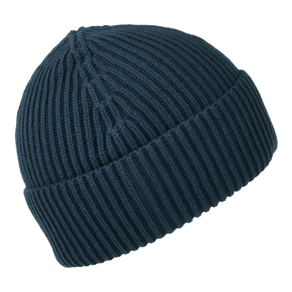 Carhartt WIP Burbank Fisherman Beanie Mütze aus organischer Baumwolle - Marineblau - Image 2