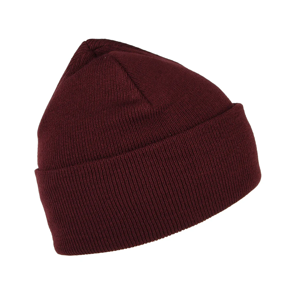 Carhartt WIP Chase Beanie Mütze mit Umschlag - Burgunderrot - Image 2