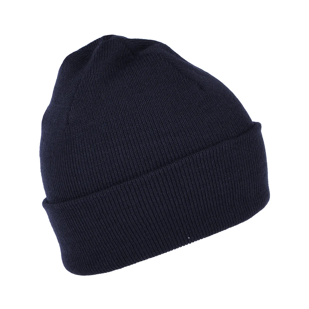 Carhartt WIP Chase Beanie Mütze mit Umschlag - Dunkles Marineblau - Image 2