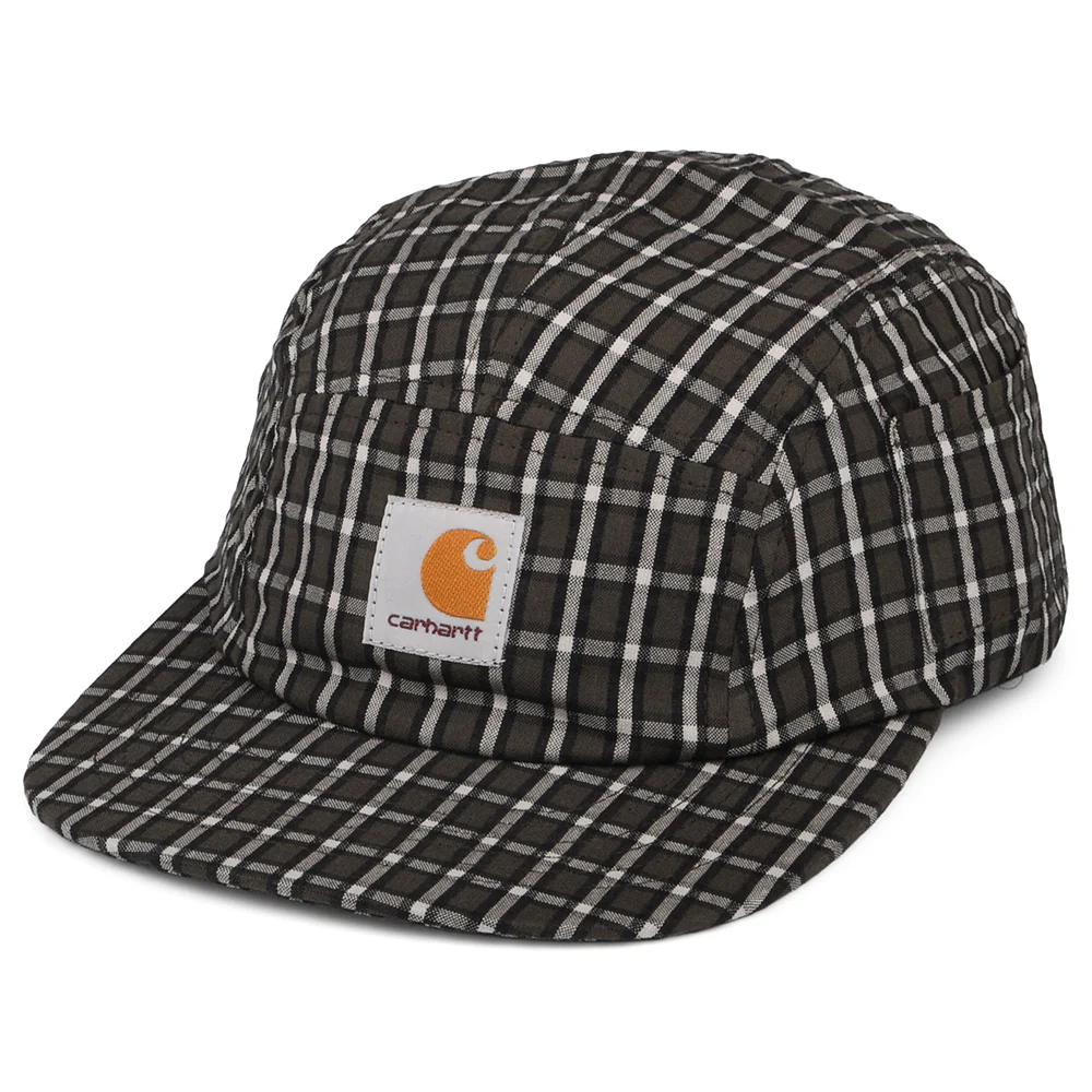 Carhartt WIP Dryden Seersucker 5 Paneelen Cap mit Karomuster aus Baumwolle - Zypresse