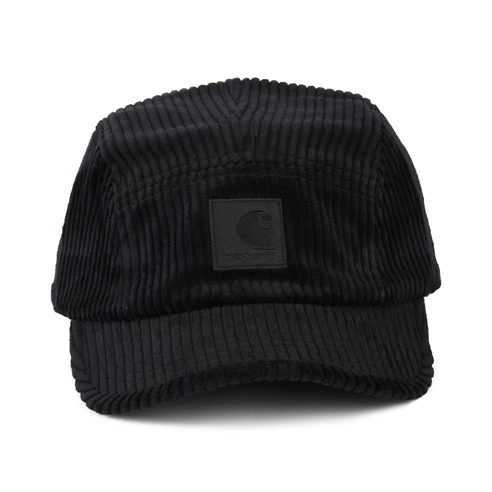 Carhartt WIP Erie Jumbo Cord 5 Paneelen Cap - Schwarz - Image 2