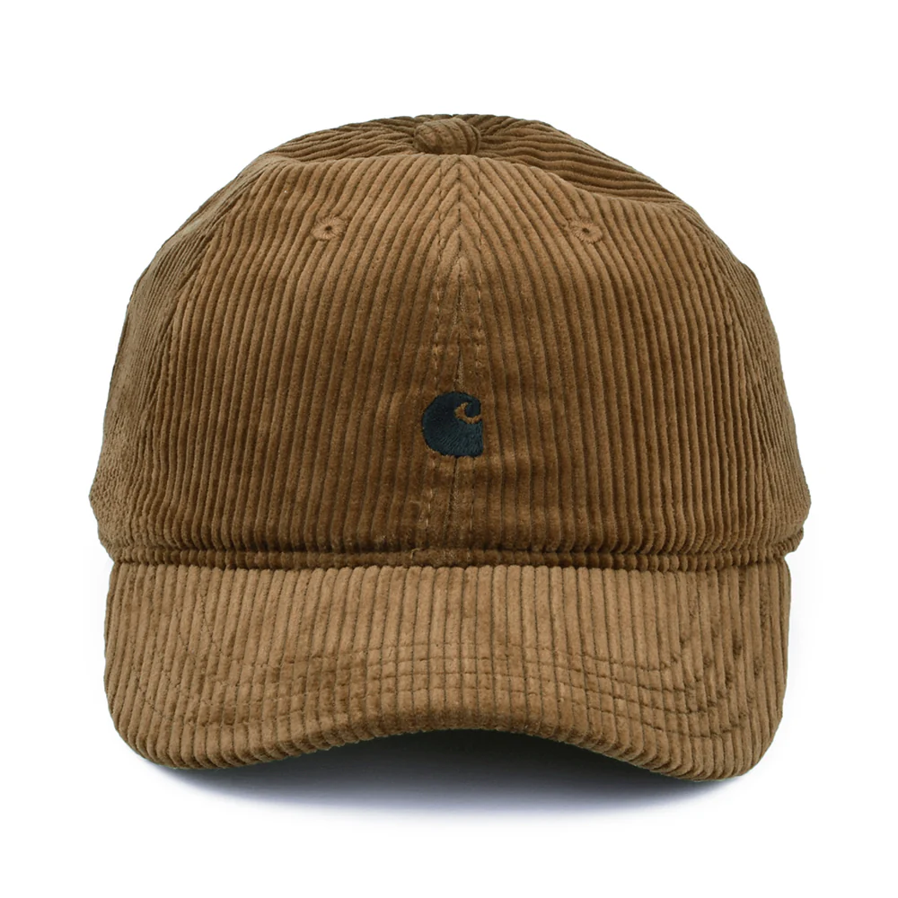 Carhartt WIP Harlem Kord Baseball Cap - Braun-Schwarz - Image 2