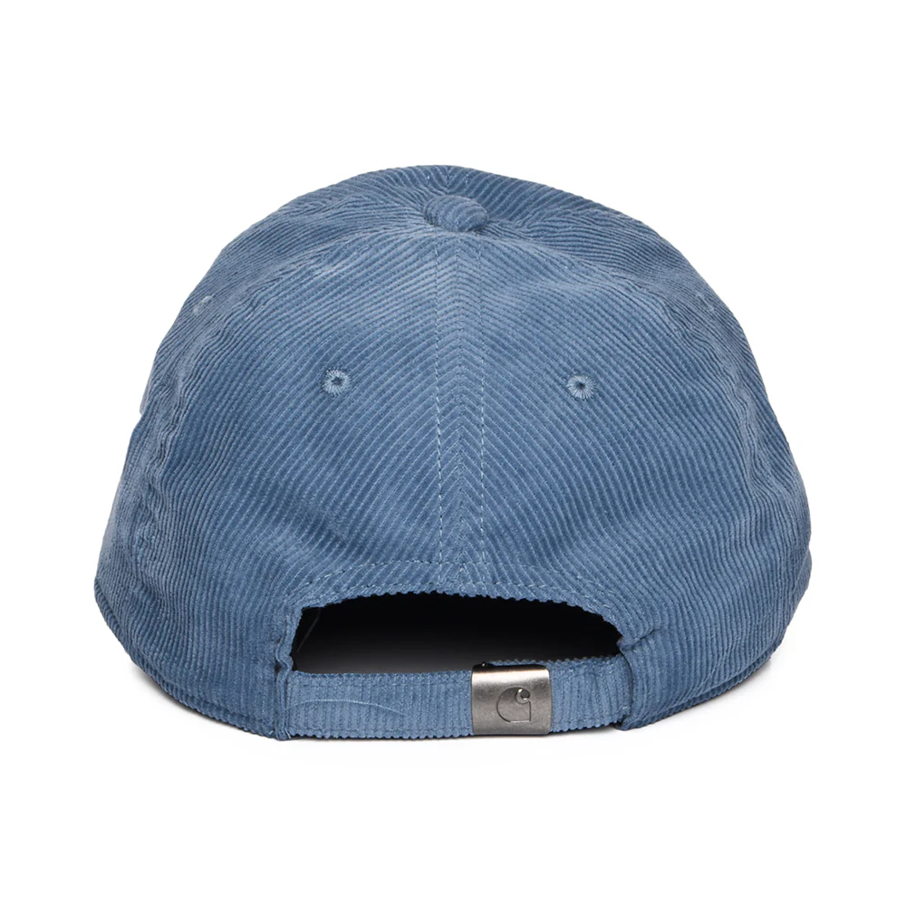Carhartt WIP Harlem Kord Baseball Cap - Eisblau-Weiß - Image 3