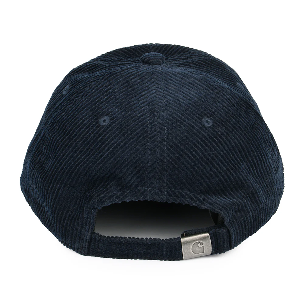 Carhartt WIP Harlem Kord Baseball Cap - Marineblau-Blau - Image 3