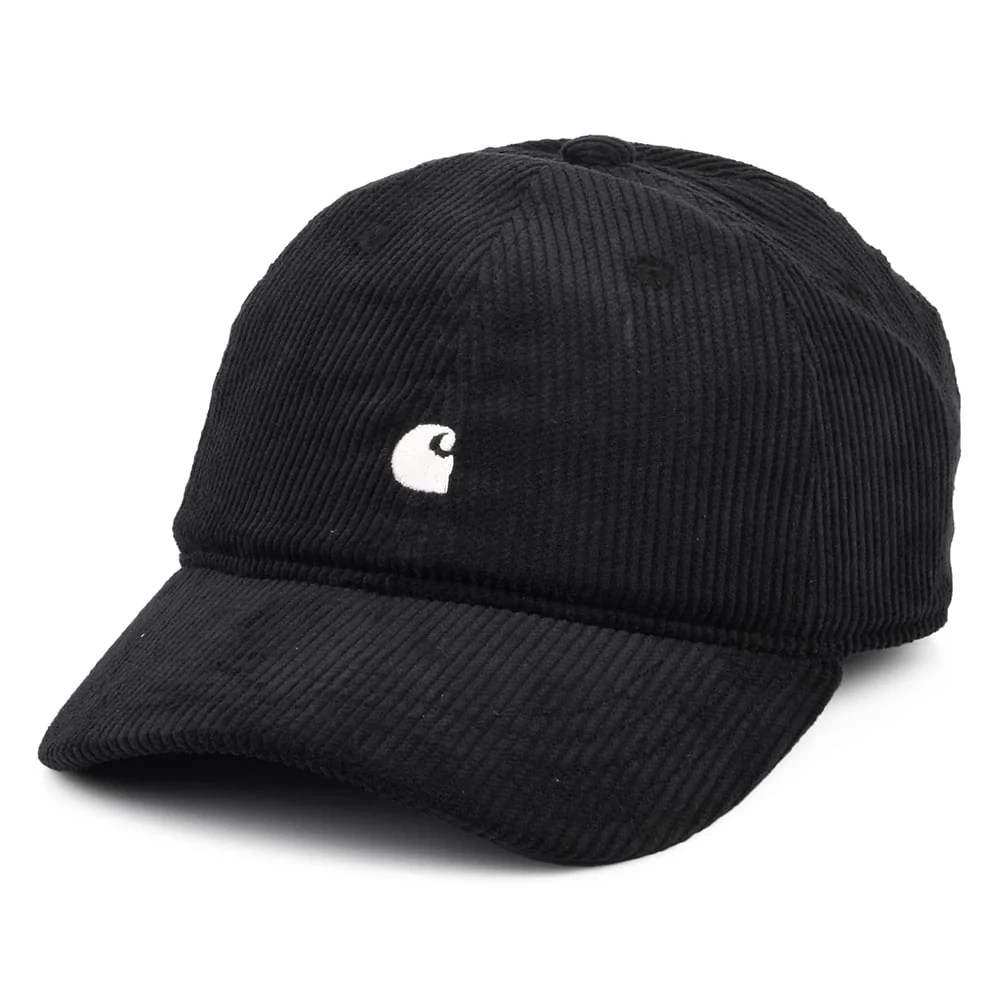Carhartt WIP Harlem Kord Baseball Cap - Schwarz