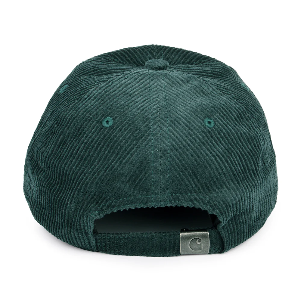 Carhartt WIP Harlem Kord Baseball Cap - Waldgrün - Image 3