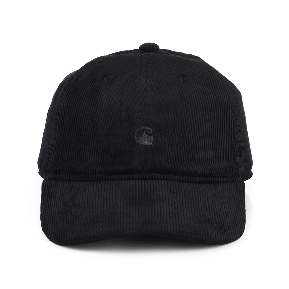 Carhartt WIP Harlem Tonal Kord Baseball Cap - Schwarz - Image 2