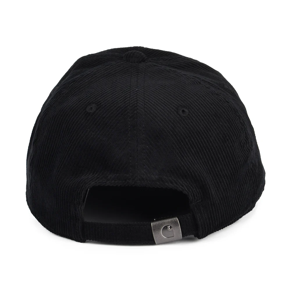 Carhartt WIP Harlem Tonal Kord Baseball Cap - Schwarz - Image 3