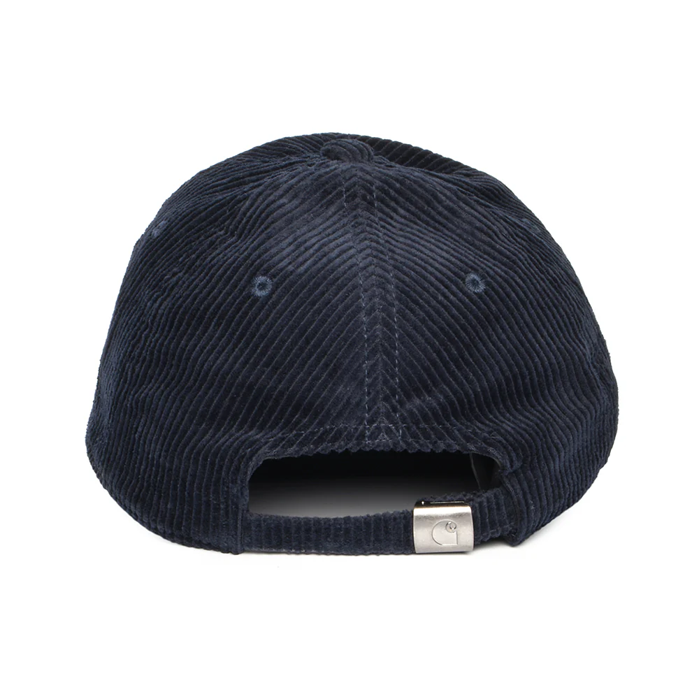 Carhartt WIP Harlem Wide Wale Corduroy Baseball Cap - Dunkles Marineblau - Image 3