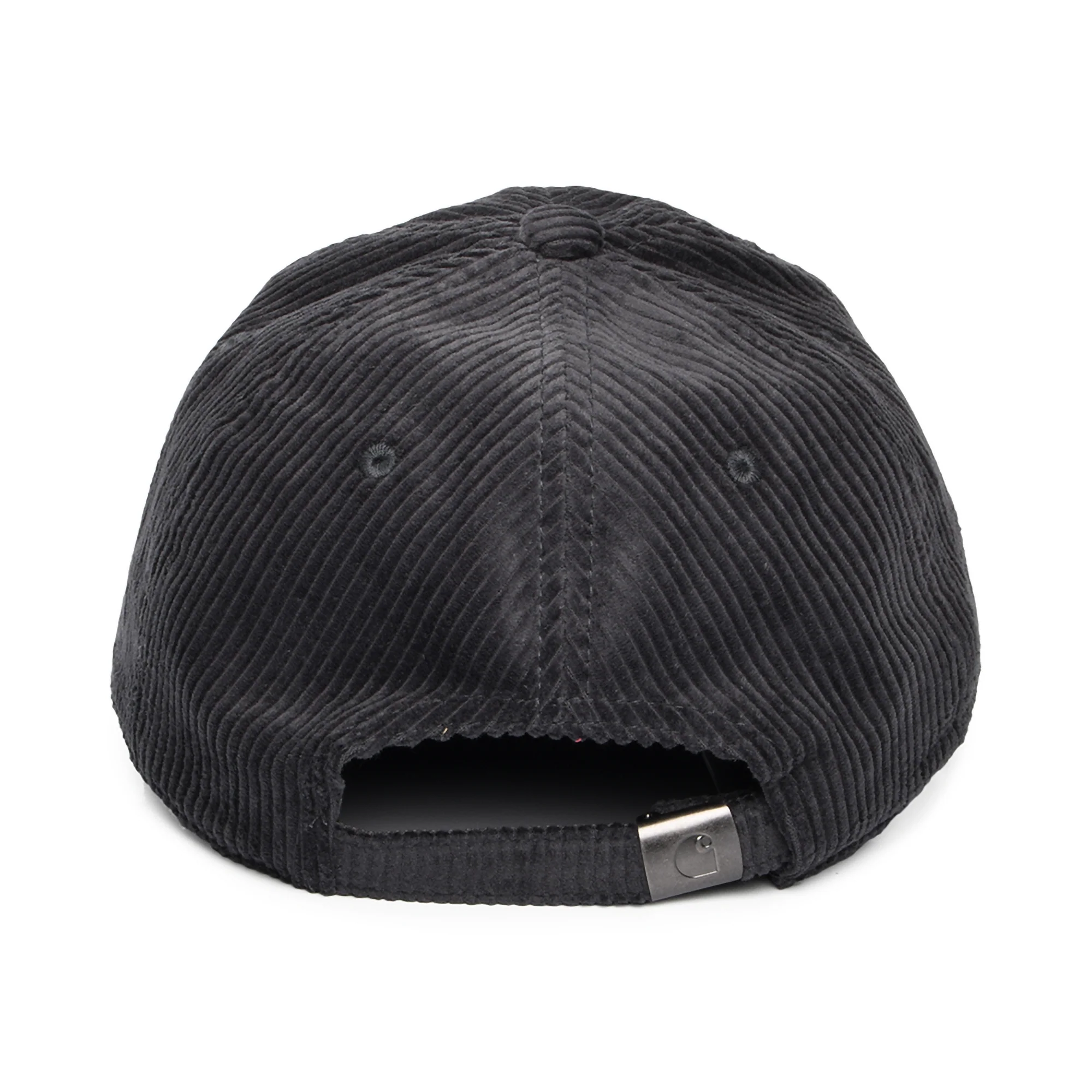 Carhartt WIP Harlem Wide Wale Corduroy Baseball Cap - Graphitgrau - Image 3