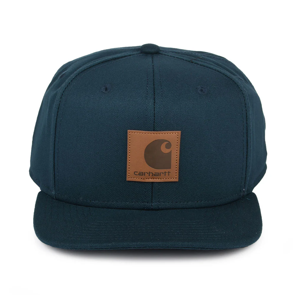 Carhartt WIP Logo Snapback Cap - Mitternachtsgrün - Image 2