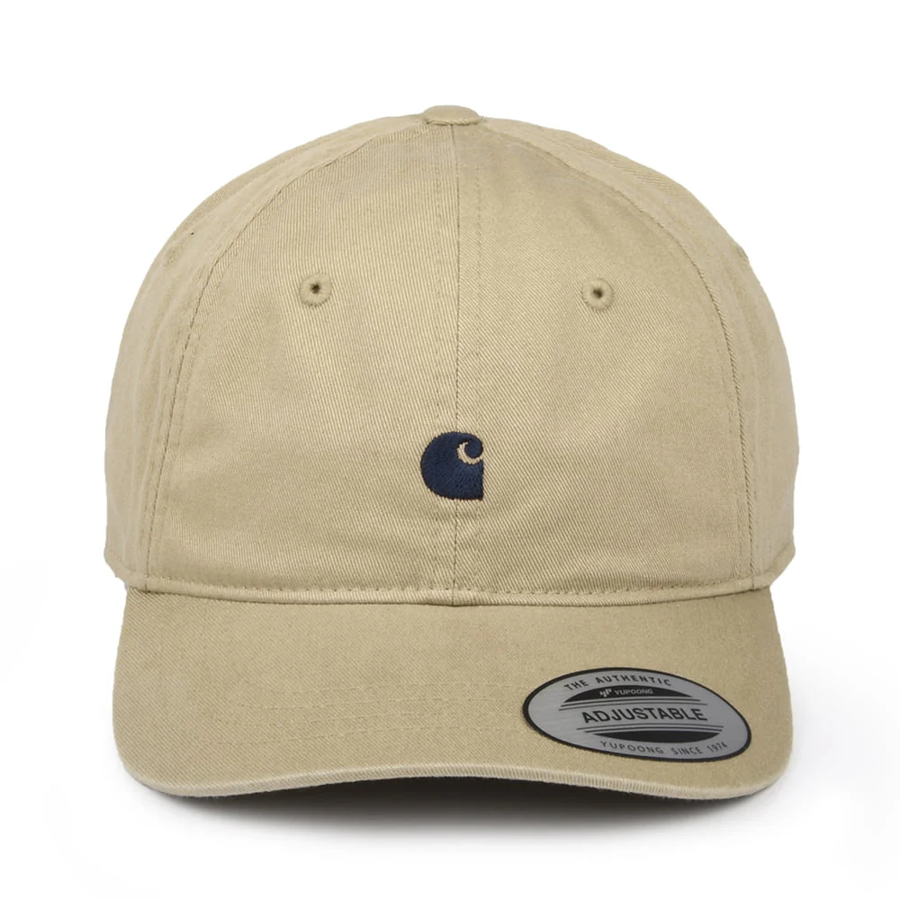 Carhartt WIP Madison Logo Baseball Cap - Hellbraun-Dunkles Marineblau - Image 2