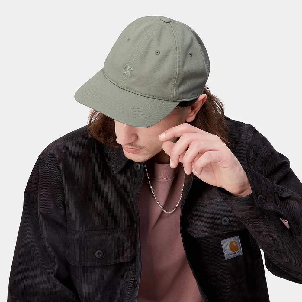 Carhartt WIP Madison Logo Baseball Cap - Salbeigrün - Image 4