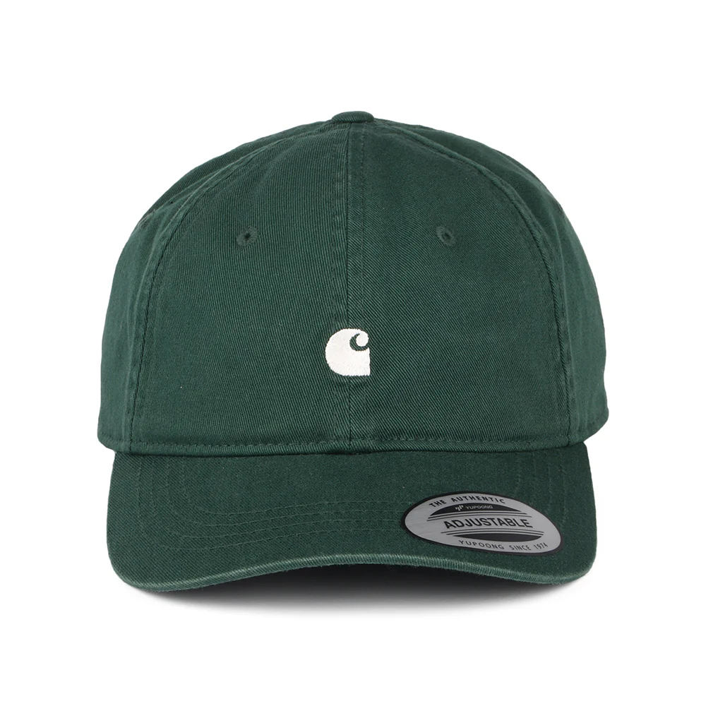 Carhartt WIP Madison Logo Baseball Cap - Waldgrün-Cremeweiß - Image 2