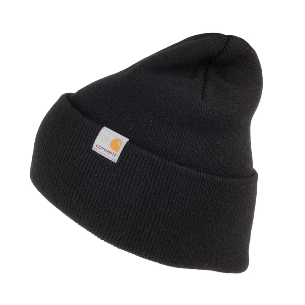 Carhartt WIP Playoff Beanie Mütze aus Lammwolle - Schwarz