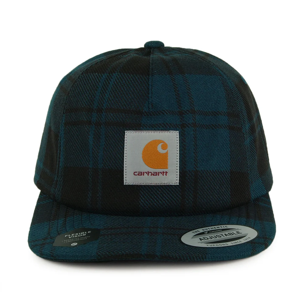 Carhartt WIP Pulford Check Unstrukturierte Strapback Cap aus Baumwoll-Twill - Blau-Multi - Image 2